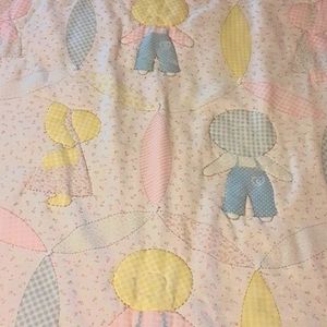 Sunbonnet Sue & Farmer Sam Handsewn Quilt